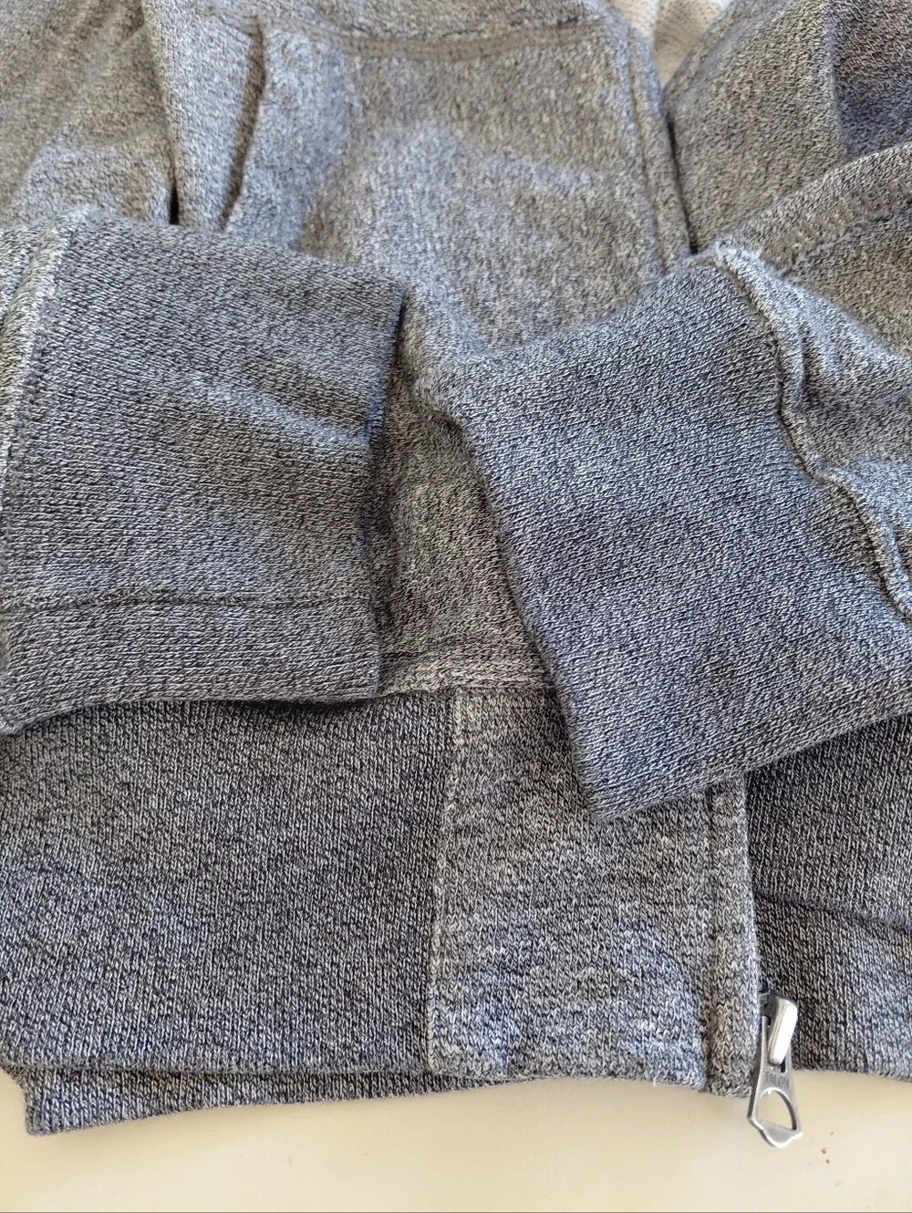 Polo Ralph Lauren Mens Full Zip Hoodie Grey Logo Large old money